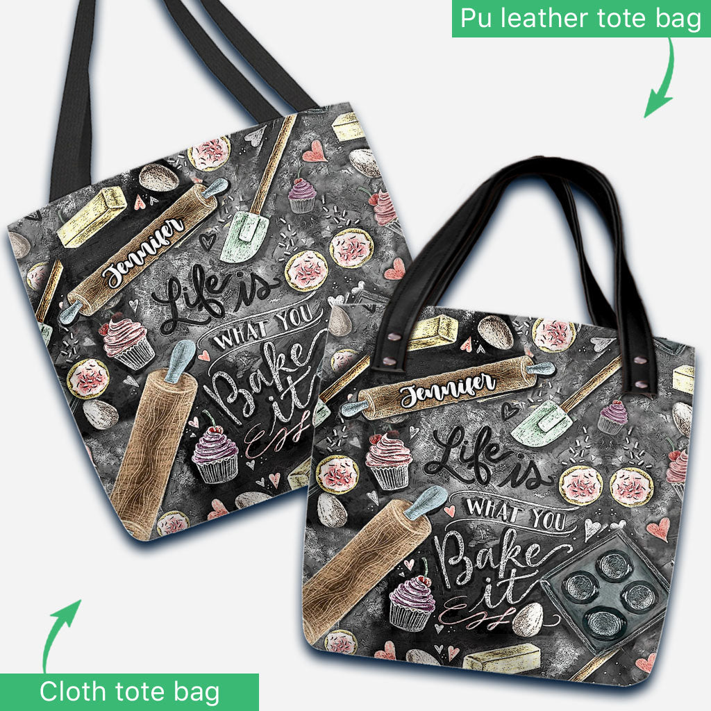 La vie est ce que vous en faites - Sac fourre-tout de pâtisserie personnalisé