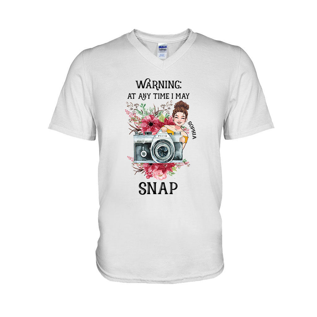 Je peux prendre des photos à tout moment - T-shirt et sweat à capuche personnalisés