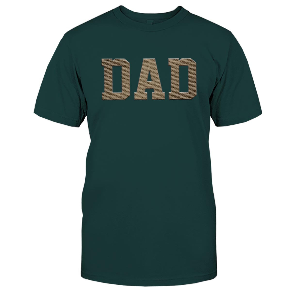 Custom Name - Personalized Father Embroidered T-shirt