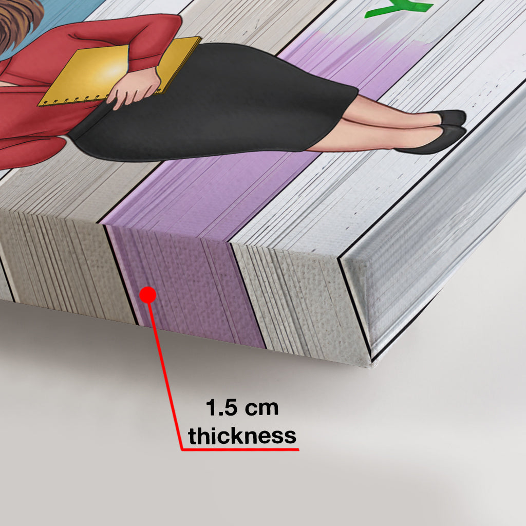 Salle de classe colorée - Toile et affiche personnalisées pour enseignants