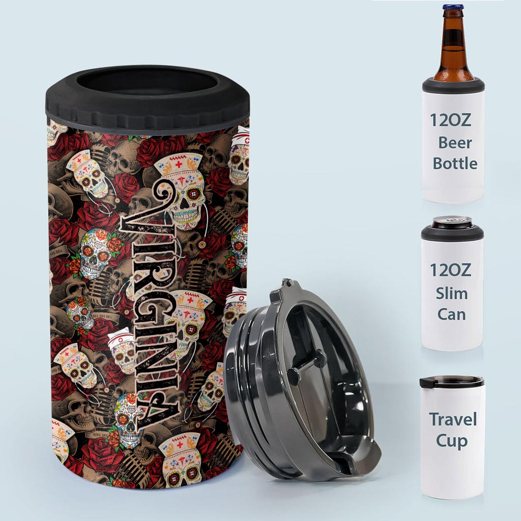 Une infirmière cool - Refroidisseur de canettes personnalisé pour infirmière