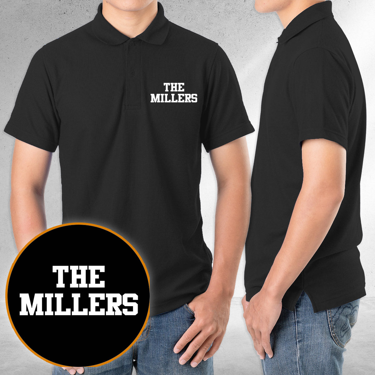 Polo brodé personnalisé avec nom - Nom de famille