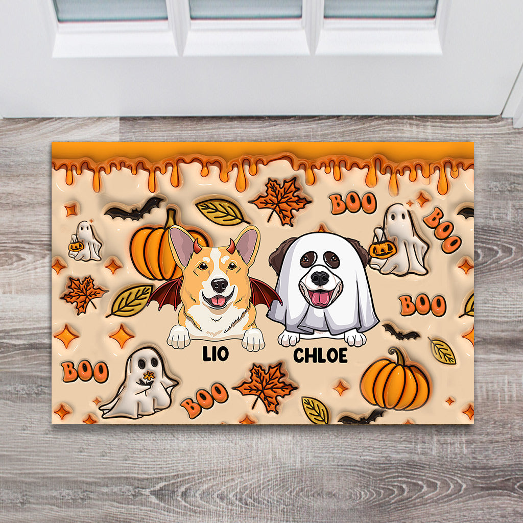 Boo - Tapis de porte personnalisé pour chien