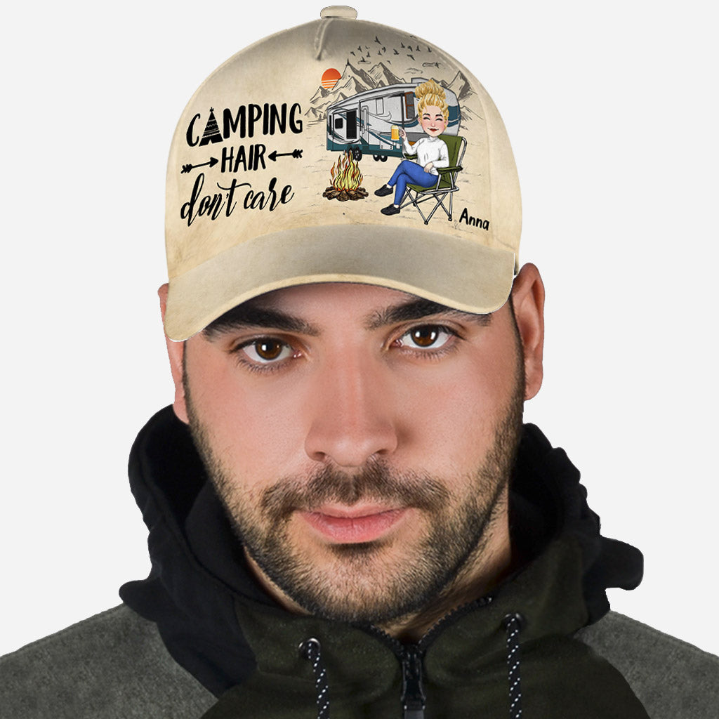 Coiffure de camping, on s'en fiche ! - Casquette de camping classique personnalisée