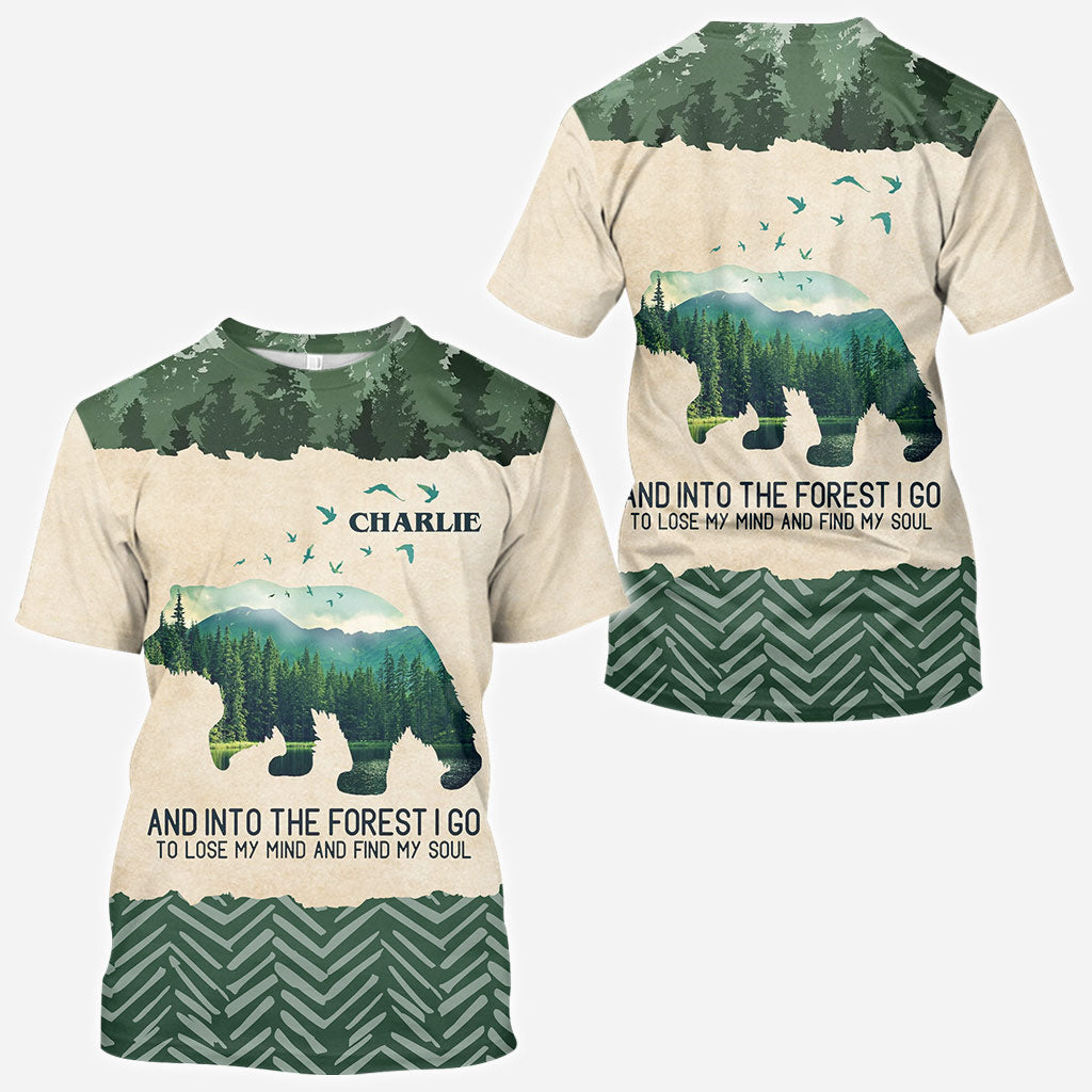 J'adore le camping - T-shirt de camping personnalisé intégral