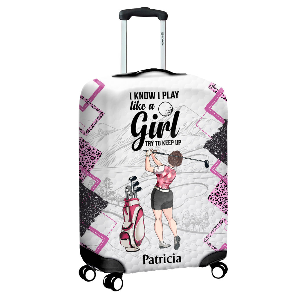 Cours de golf - Cadeau de golf pour elle, petite amie, épouse, fille - Housse de valise personnalisée