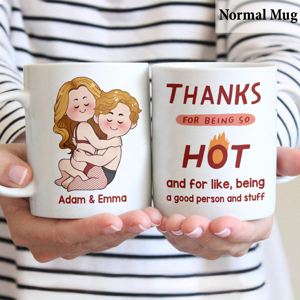 Merci d'être si sexy - Mug personnalisé pour couple