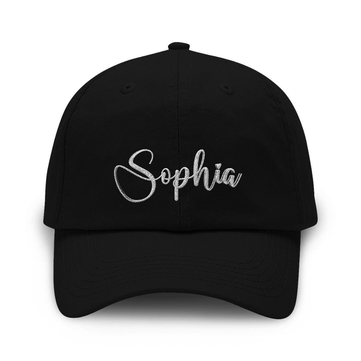 Casquette classique brodée personnalisée avec nom pour petite-fille