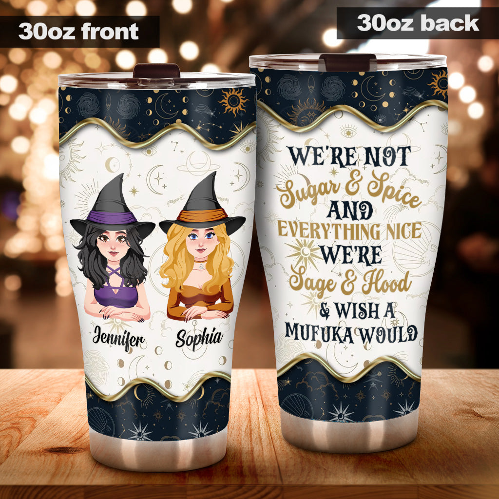 Nous ne sommes pas du sucre et des épices - Gobelet de sorcière personnalisé
