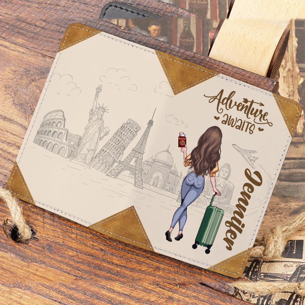 Collect Moments Not Things - Travelling gift for mom, daughter, granddaughter, wife, girlfriend, friend - Personalized Passport Holder