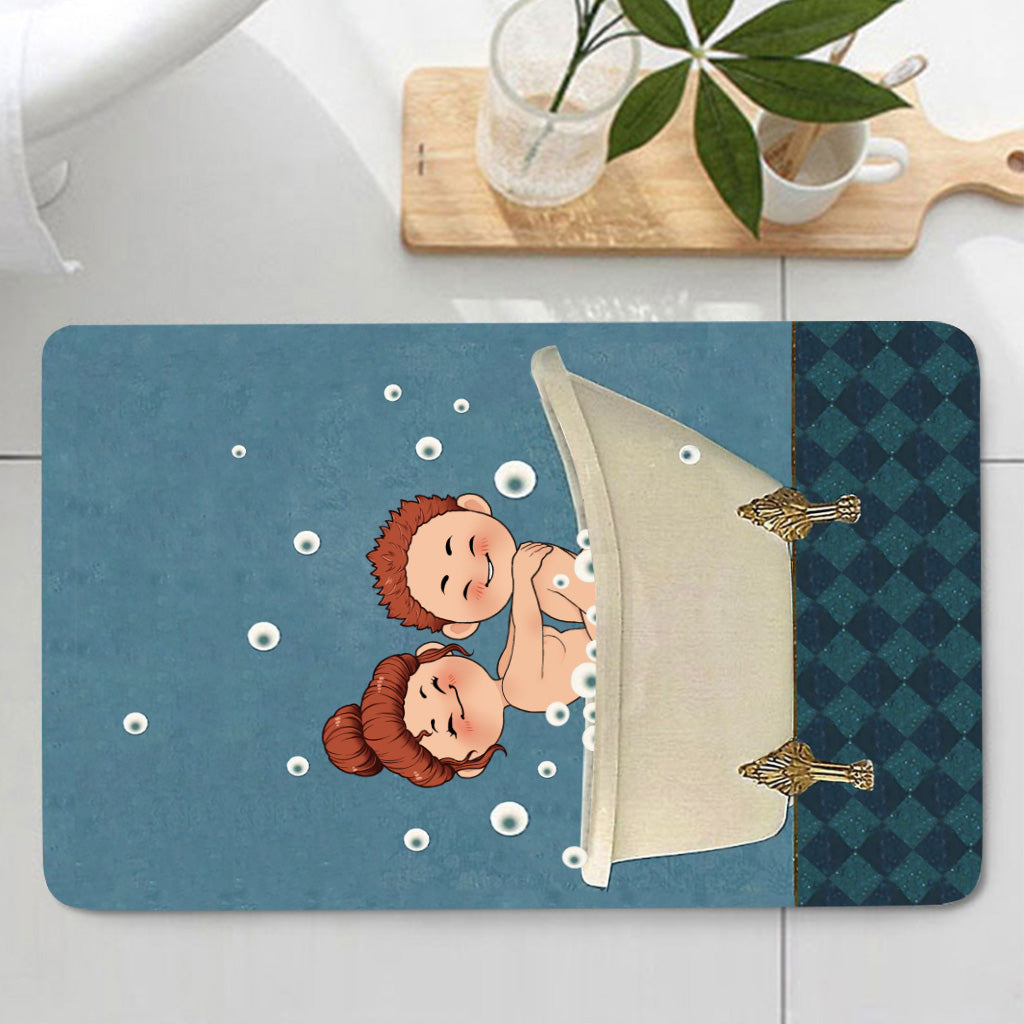 Get Nakey - Ensemble rideau et tapis de bain personnalisés pour couples