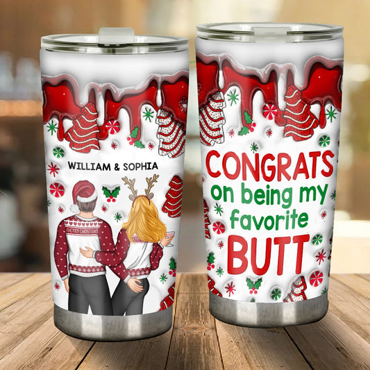 Félicitations pour être mon/ma préféré(e) ! – Cadeau pour copine, copain, femme, mari – Gobelet isotherme personnalisé