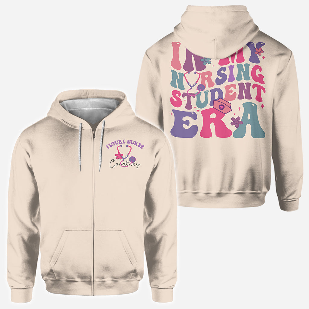 À l'époque où j'étais étudiante en soins infirmiers - Chemise personnalisée intégrale pour infirmière