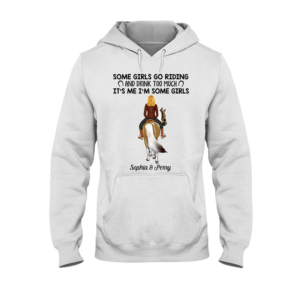 Certaines filles font de l'équitation et boivent trop - T-shirt et sweat à capuche personnalisés sur le thème du cheval