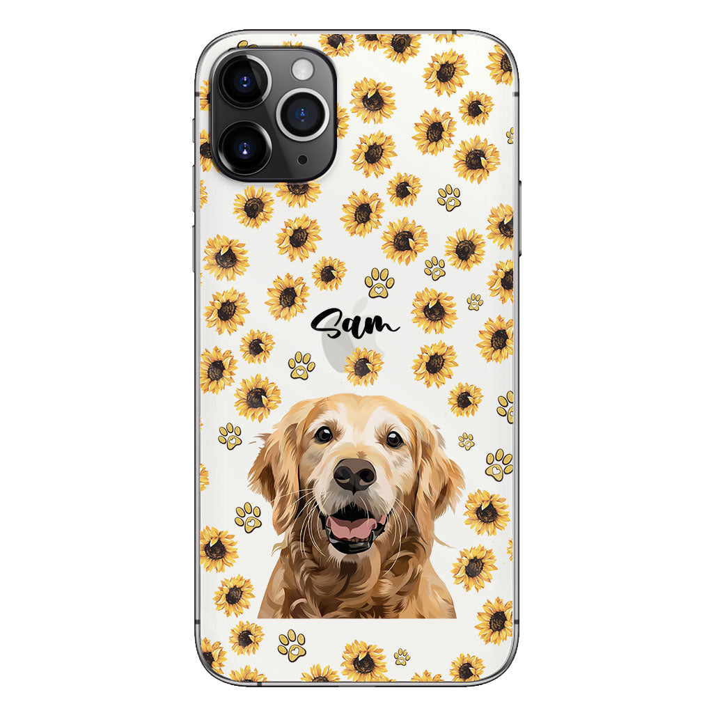 Tu es mon rayon de soleil - Coque de téléphone transparente personnalisée pour chien