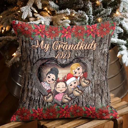 My Grandkids - Personalized Grandma Throw Pillow