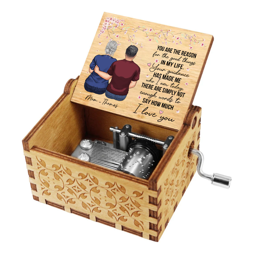You Are The Reason - Gift for mom, grandma - Personalized Hand Crank Music Box