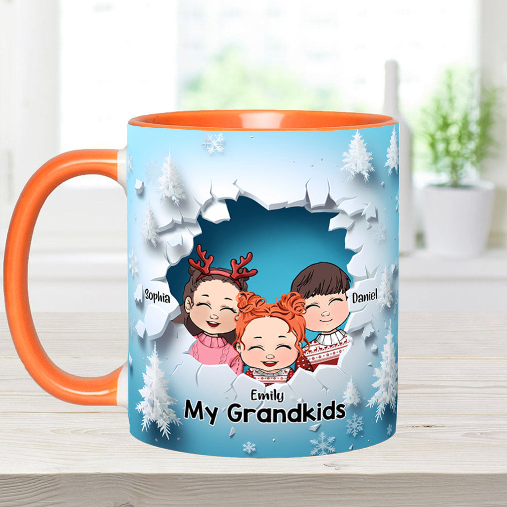 My Grandkids - Personalized Grandma Accent Mug