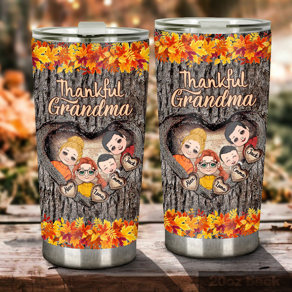 Thankful Grandma - Gift for grandma - Personalized Tumbler