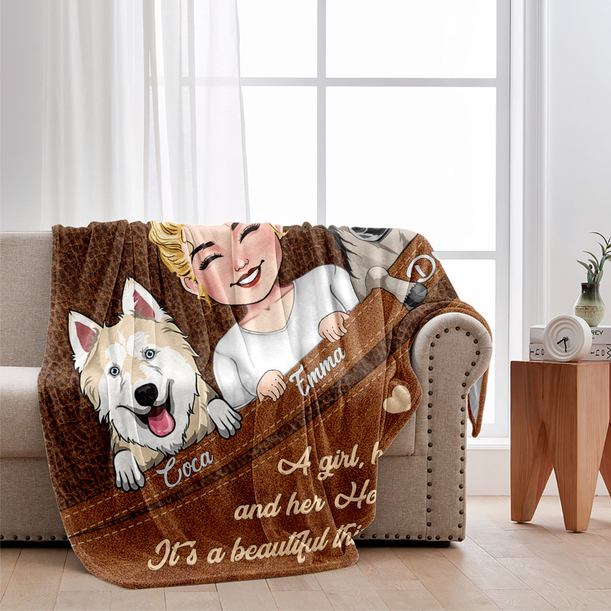 Quelle belle chose ! - Cadeau pour amoureux des chevaux, des chiens et des chats - Couverture personnalisée