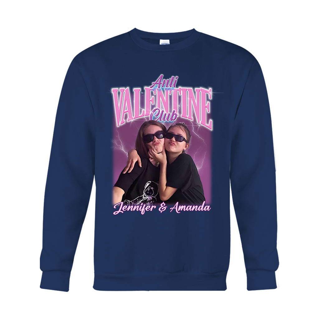 Club Anti-Saint-Valentin - T-shirt et sweat à capuche personnalisés pour meilleure amie