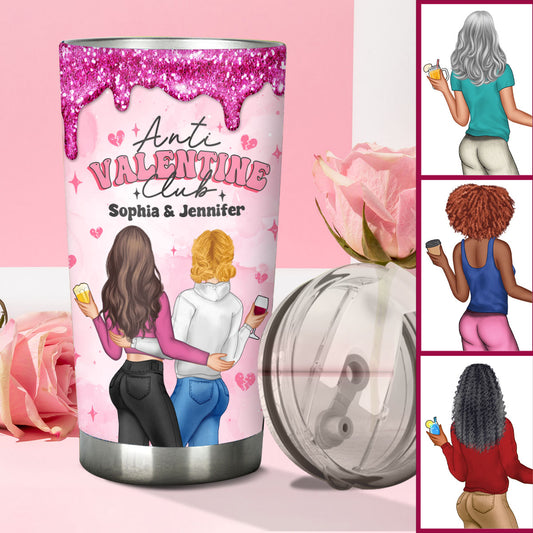 Club Anti-Saint-Valentin - Gobelet personnalisé pour meilleure amie