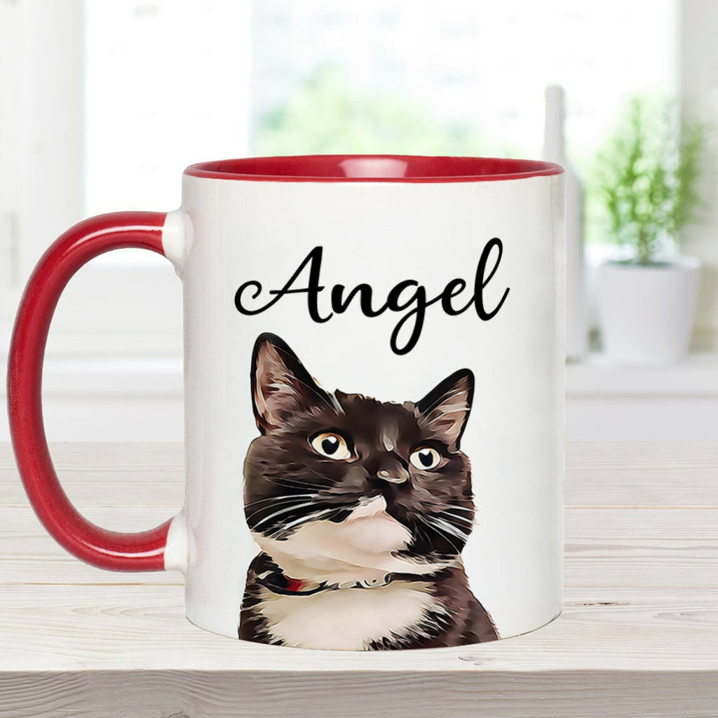 Mug personnalisé à motif chat pour amoureux des chats
