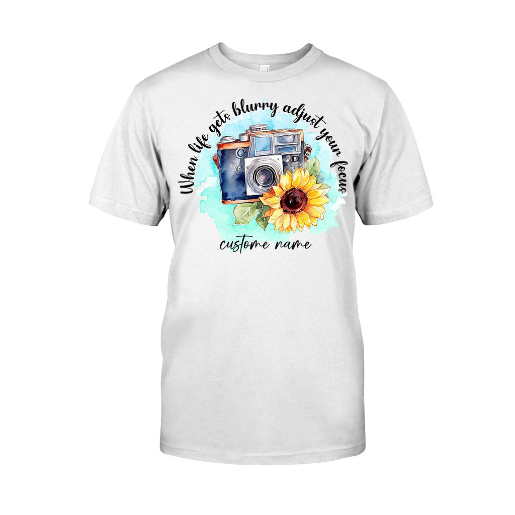 Quand la vie devient floue, ajustez votre mise au point - T-shirt et sweat à capuche personnalisés avec photographie