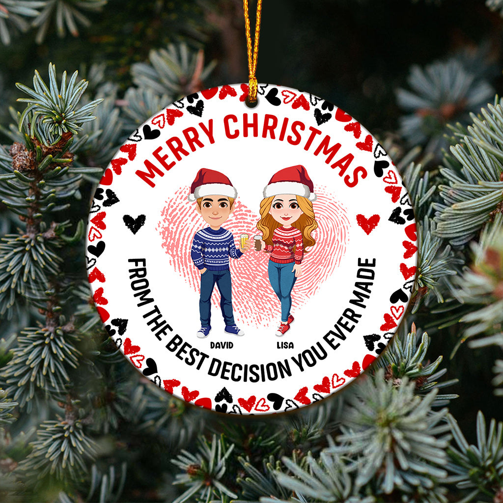 Tu es mon/ma préféré(e) - Ornement personnalisé pour couple