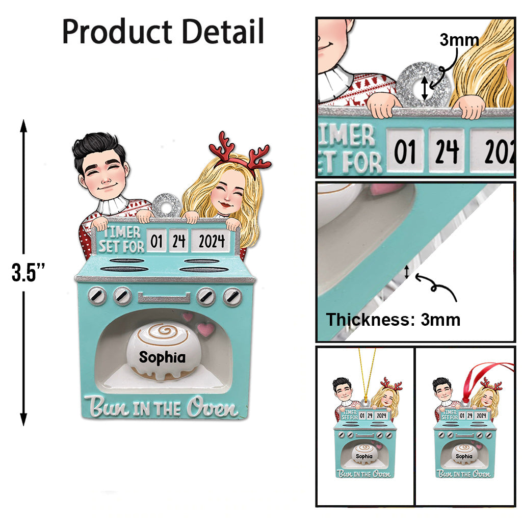 Petit pain au four - Cadeau de naissance - Ornement personnalisé