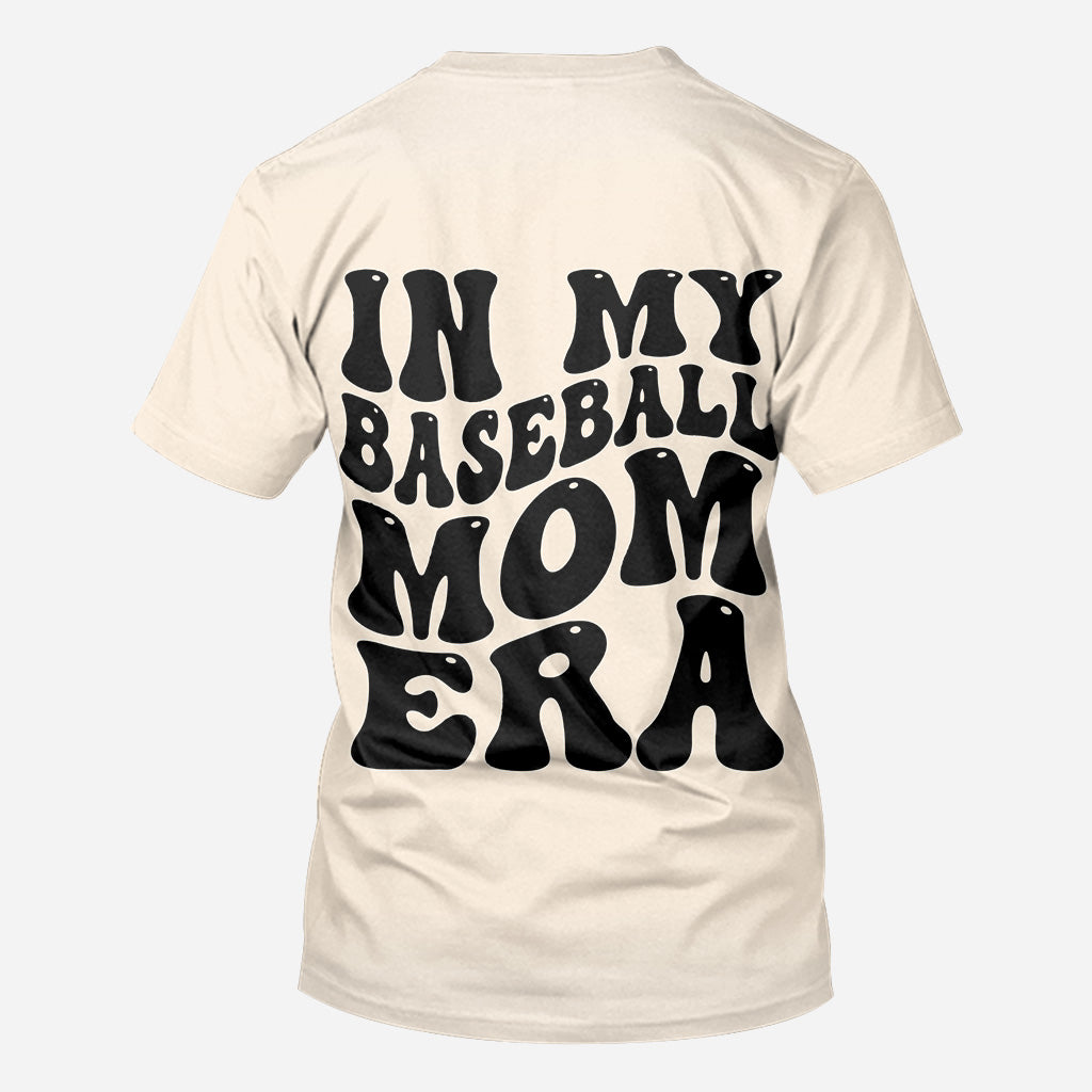 T-shirt personnalisé « À l'époque de ma maman de joueur de baseball »