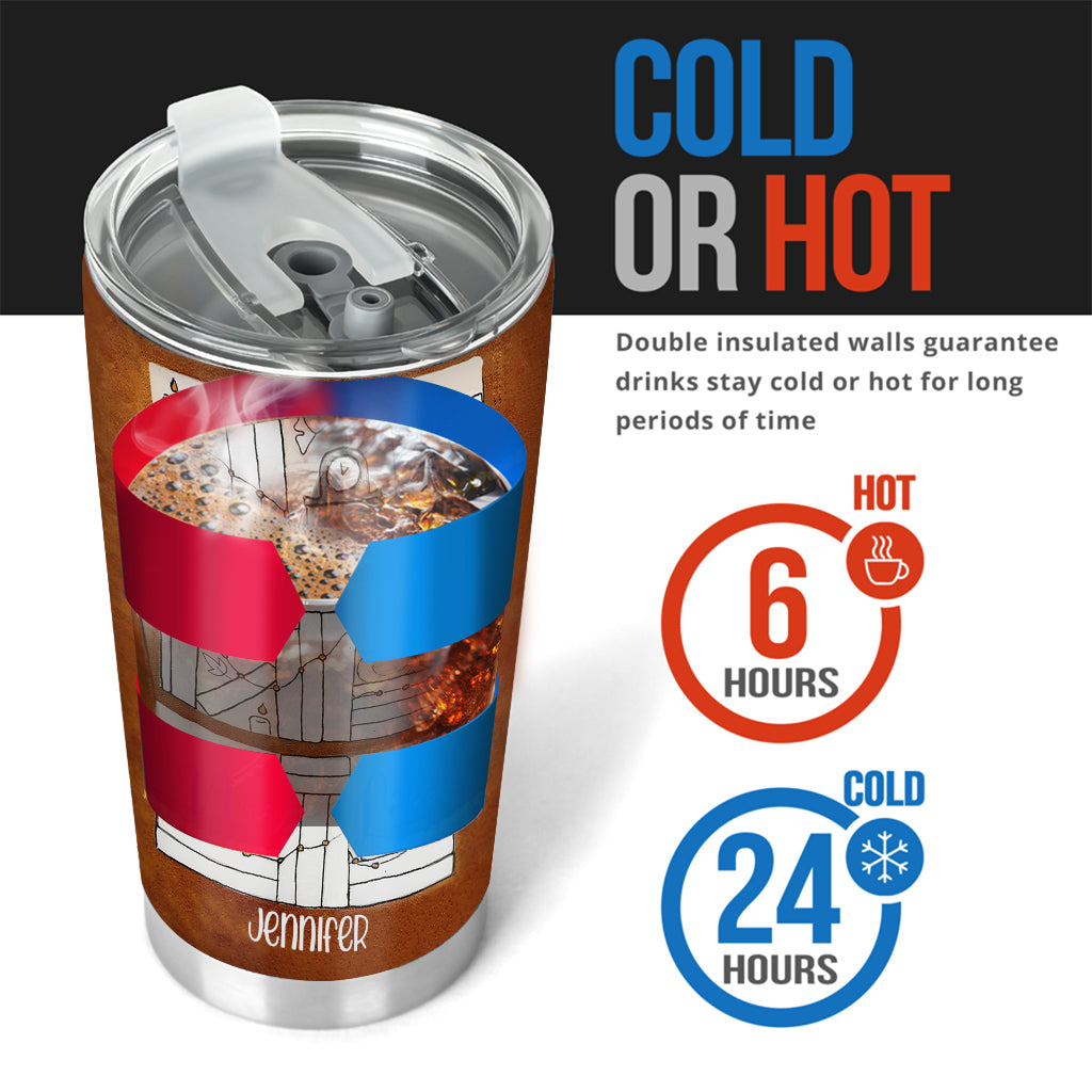 Suivi de lecture des quatre saisons - Gobelet à livres personnalisé