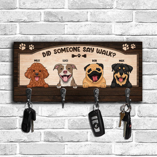 On a dit promenade ? - Porte-clés personnalisé pour chien