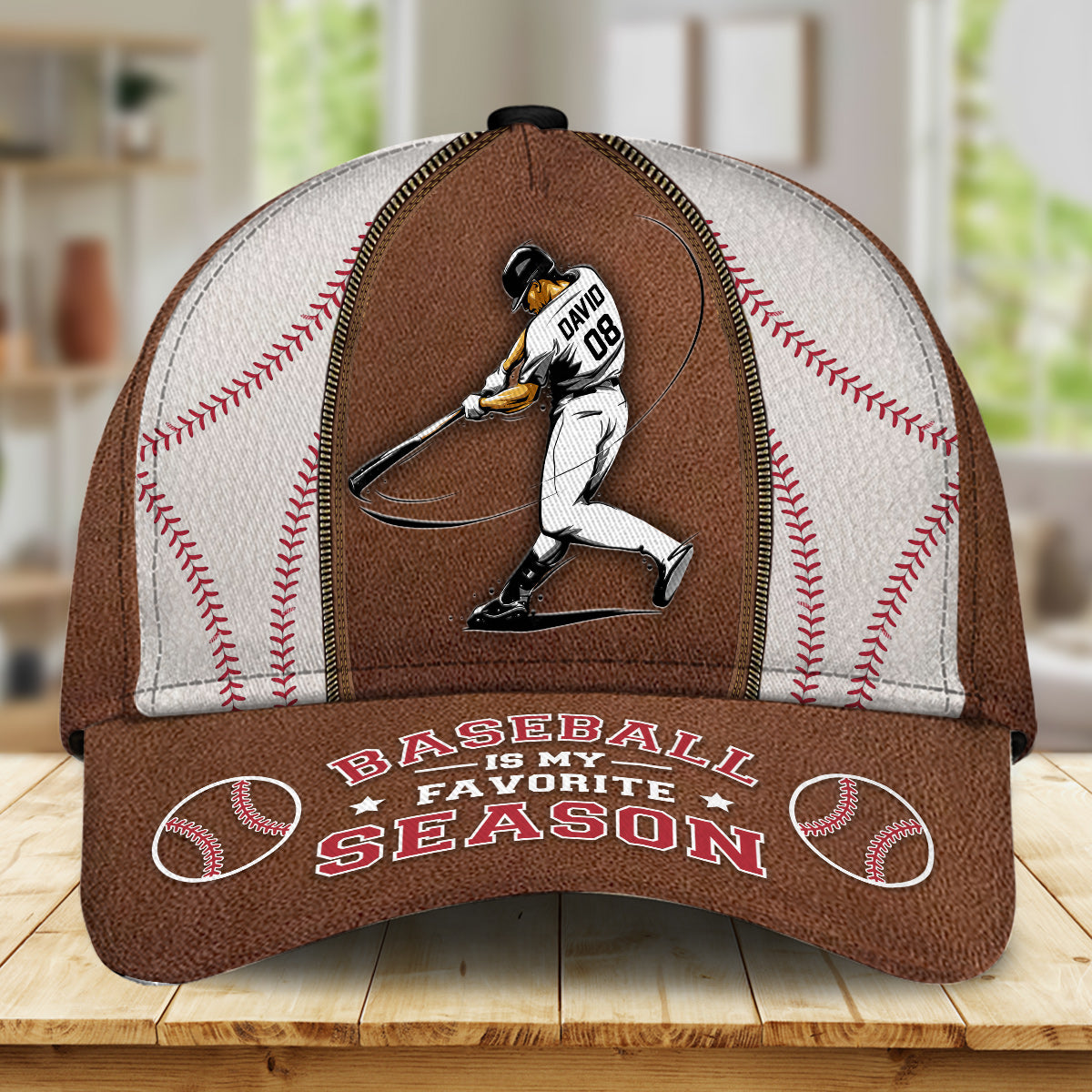 Le baseball est ma saison préférée - Casquette de baseball classique personnalisée
