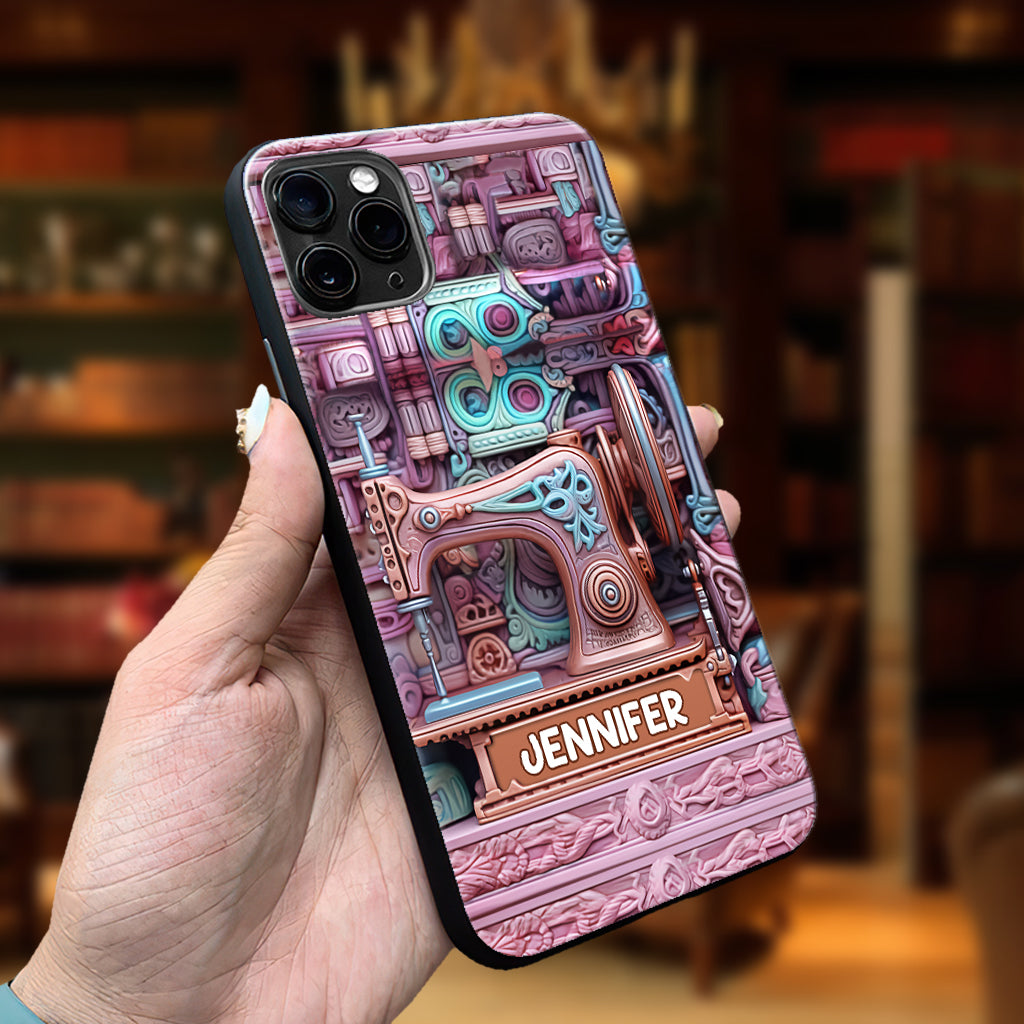 Passionnée de couture - Étui de téléphone personnalisé sur le thème de la couture