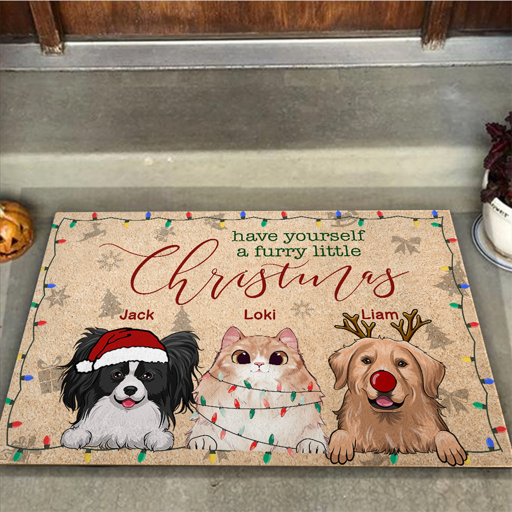 Passez un Noël tout doux avec votre chien ! - Paillasson personnalisé pour chien