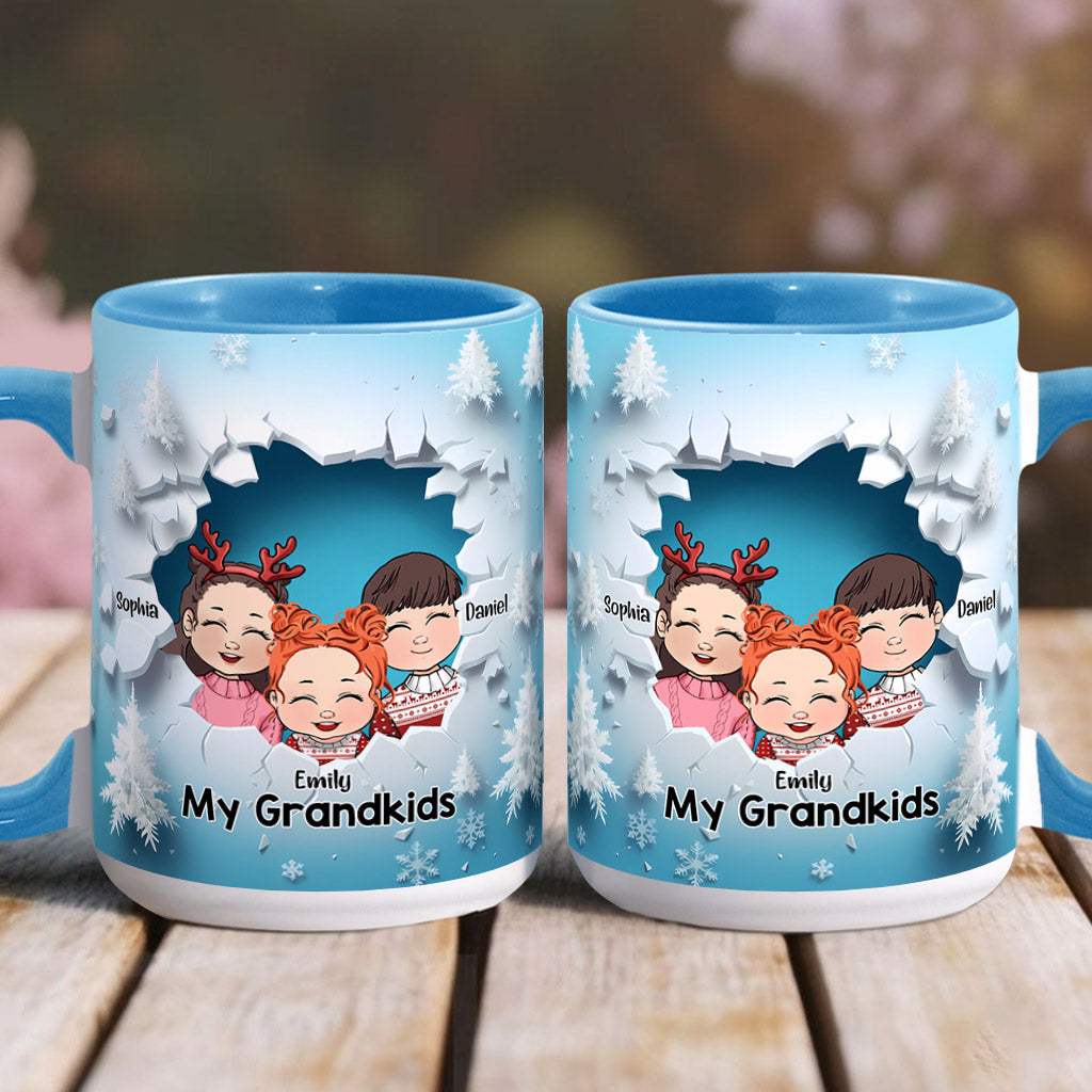 My Grandkids - Personalized Grandma Accent Mug
