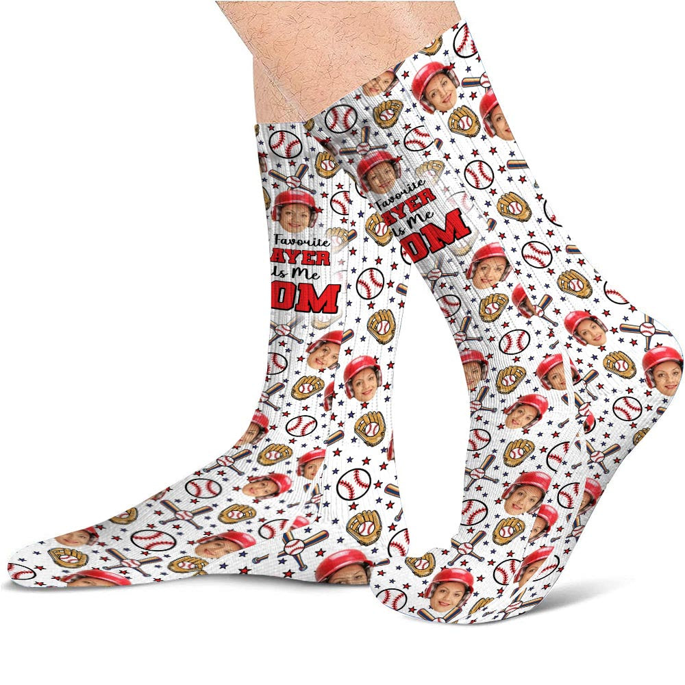 Mon joueur préféré - Chaussettes de baseball personnalisées