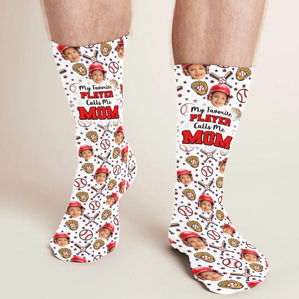 Mon joueur préféré - Chaussettes de baseball personnalisées