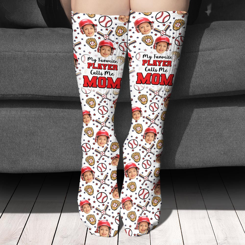 Mon joueur préféré - Chaussettes de baseball personnalisées