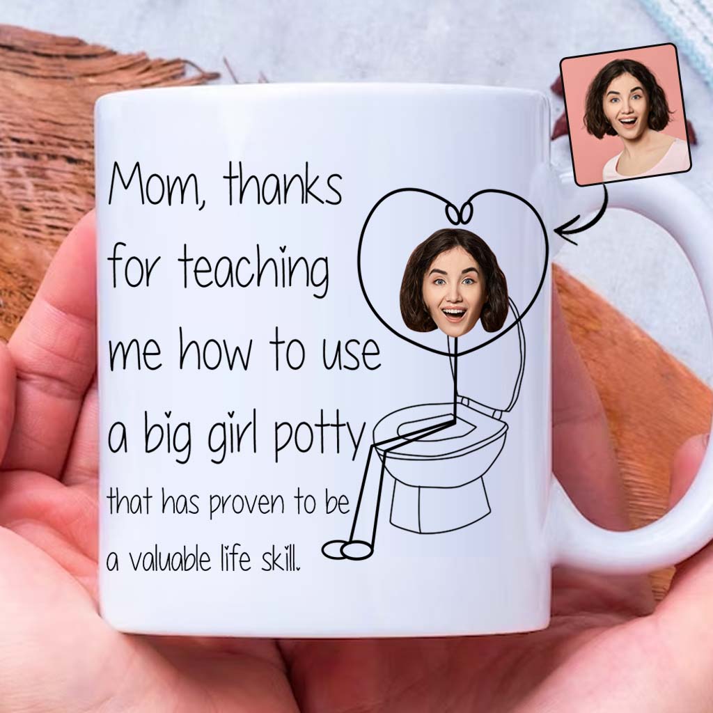 Merci de m'avoir appris à aller sur le pot - Mug personnalisé pour maman