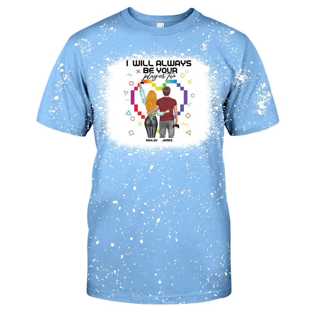 Je serai toujours ton joueur numéro 2 - T-shirt délavé personnalisé de jeu vidéo