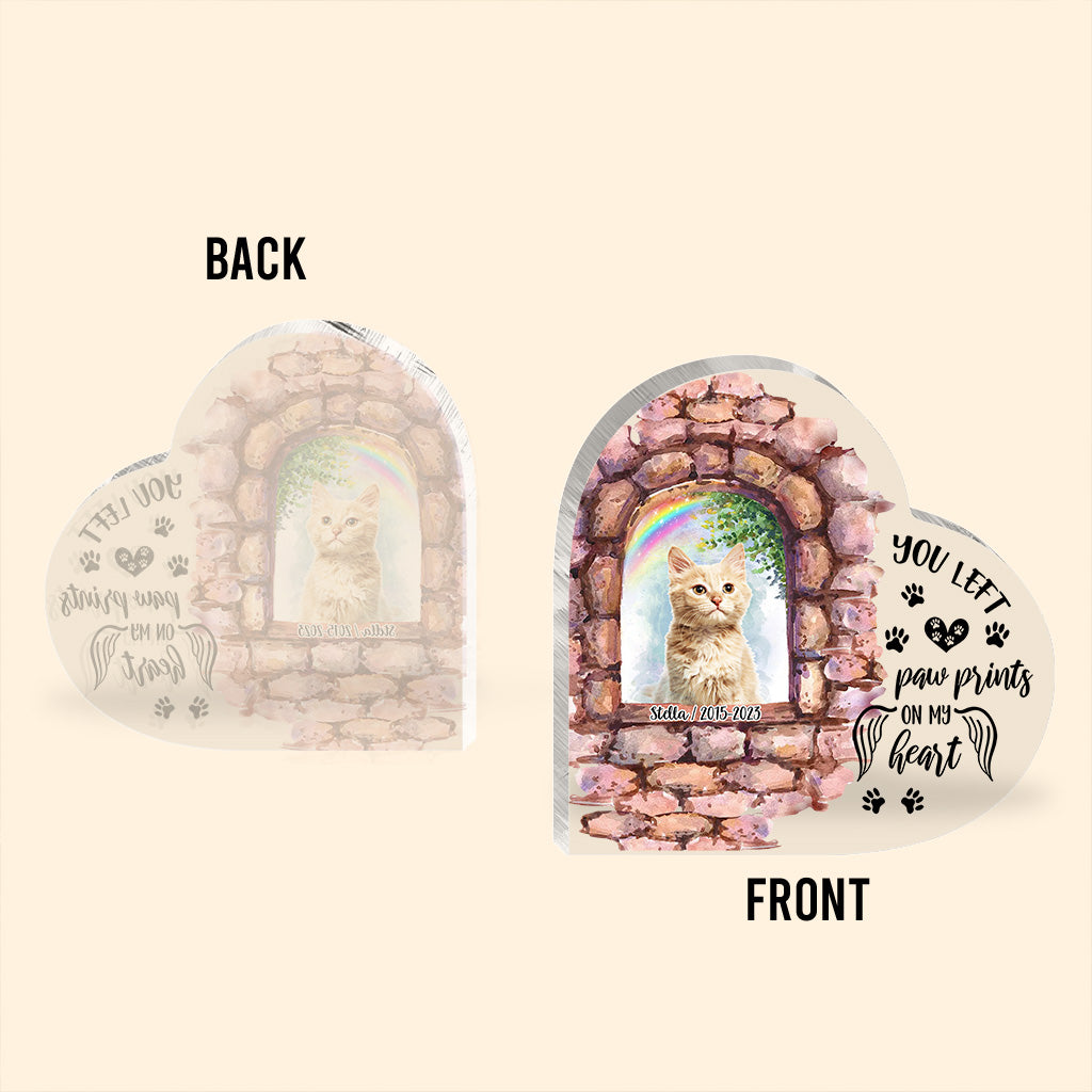 No Longer By My Side - Personalized Dog Custom Shaped Acrylic Plaque