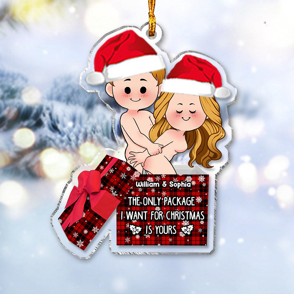 Le seul cadeau que je veux pour Noël, c'est le tien - Ornement personnalisé pour couple