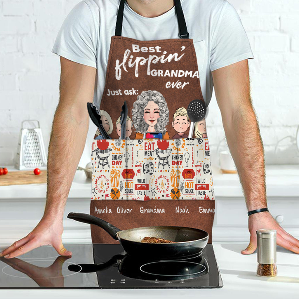 Meilleur papa du monde ! – Cadeau pour papa, grand-mère, grand-père, maman, oncle, tante – Tablier personnalisé