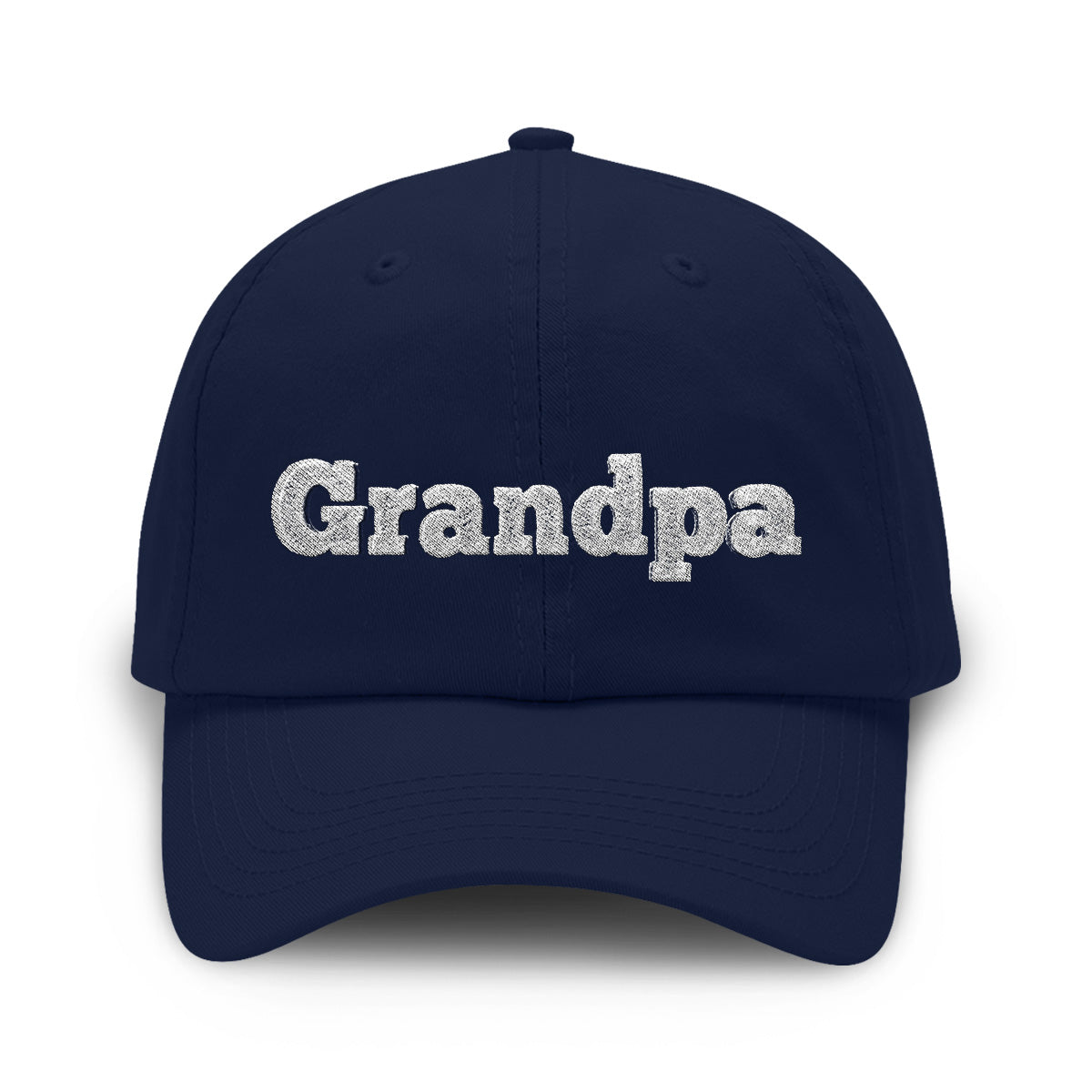 Casquette classique brodée personnalisée avec nom pour grand-père