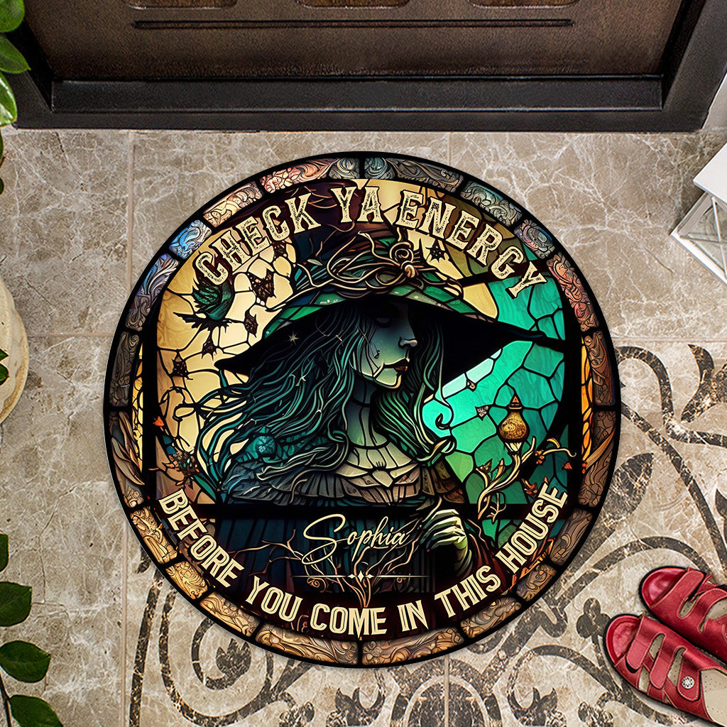 Vérifiez votre énergie - Paillasson personnalisé en forme de sorcière