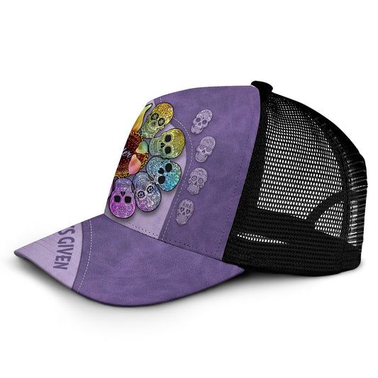 Zero F Given - Casquette de camionneur personnalisée à tête de mort