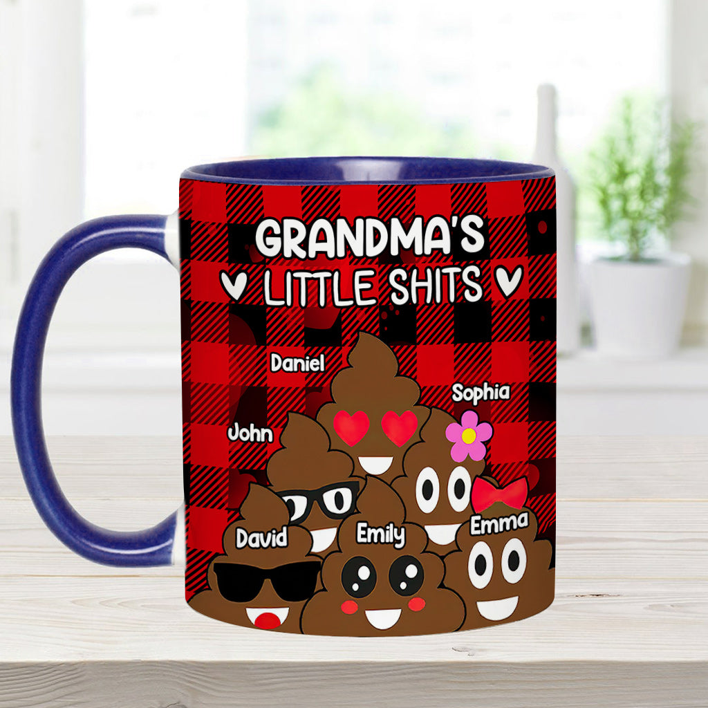 Les petits chéris de grand-mère/grand-père/papa/maman - Mug personnalisé