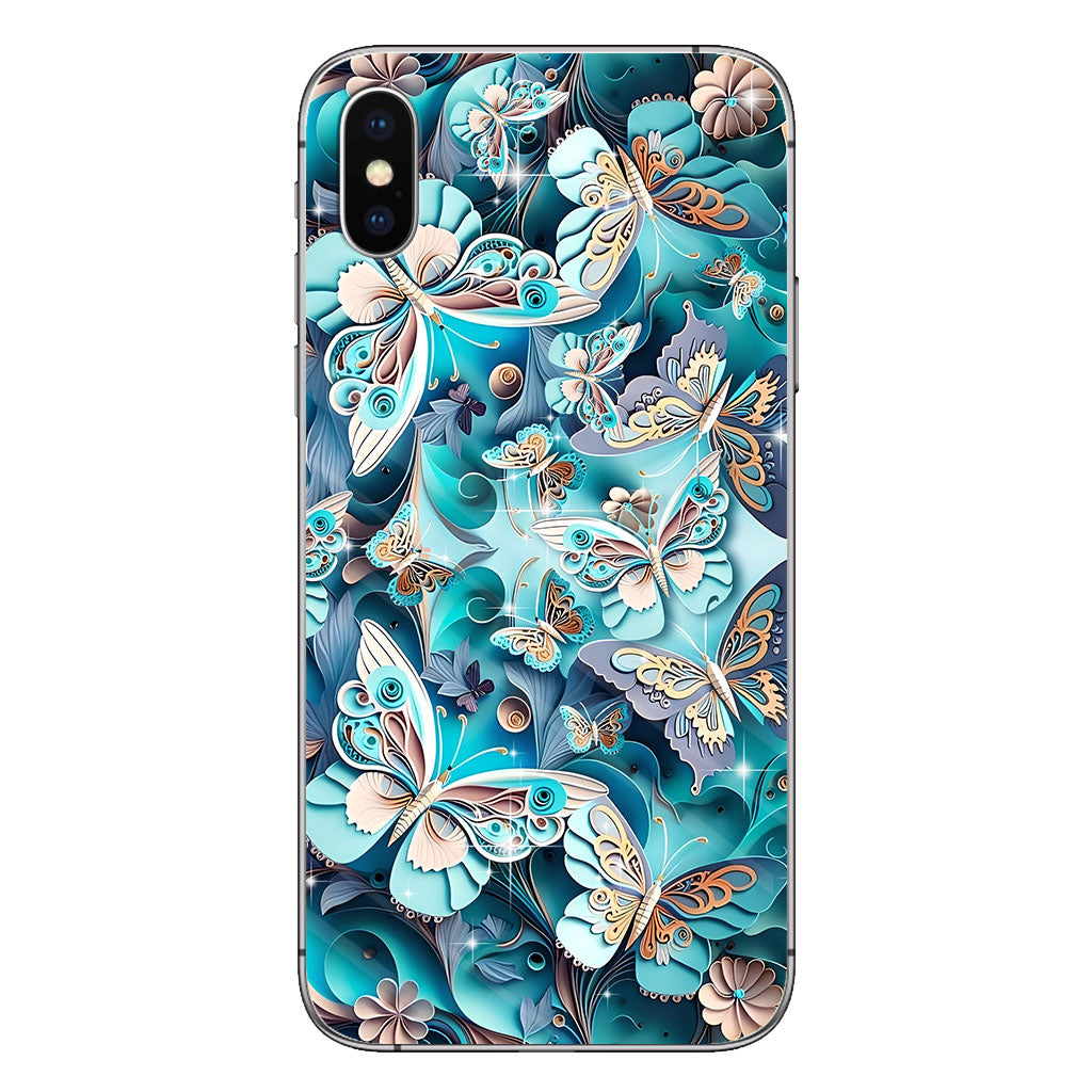 Coque de téléphone Papillons Amoureux - Coque de téléphone Papillon